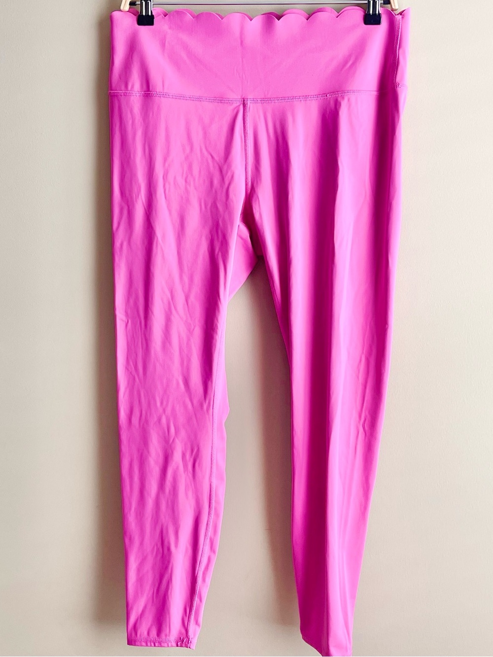 JoyLab Pink Scallop-Waist Leggings